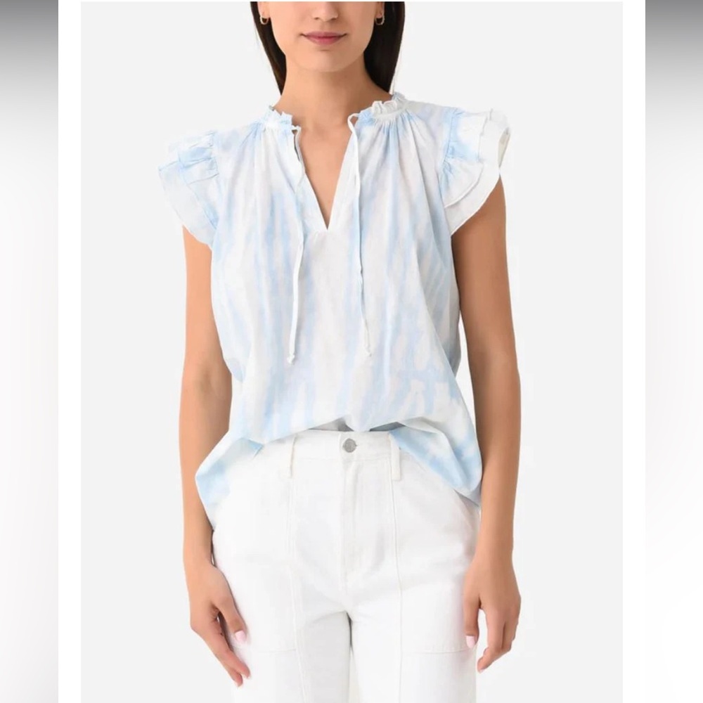 NEW! STARK‎ X Dreamy Top baby blue tie dye print size M/L